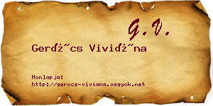 Gerócs Viviána névjegykártya
